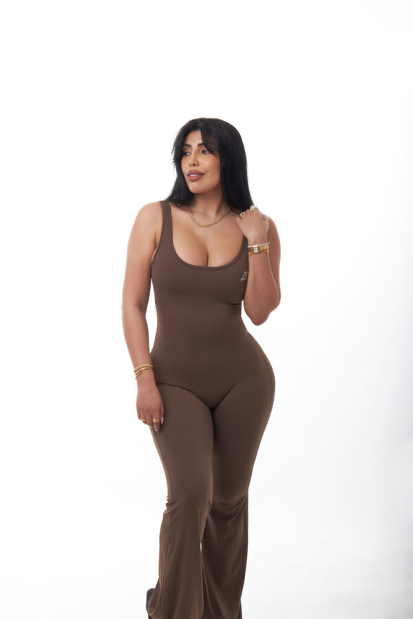 Body Pierna Ancha Marrón - Imagen 4