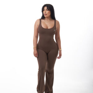 Body Pierna Ancha Marrón