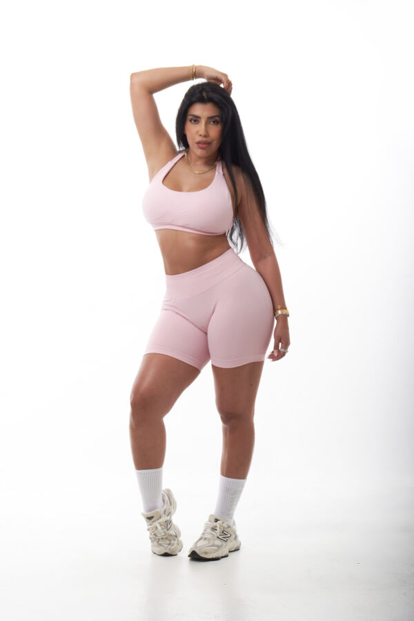 Conjunto Top + Short Rosa - Imagen 2