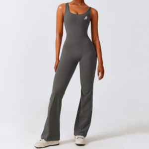 Bodysuit Long wide Leg Grey