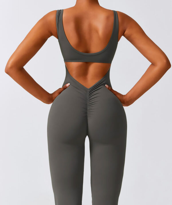 Bodysuit Long wide Leg Grey - Image 4