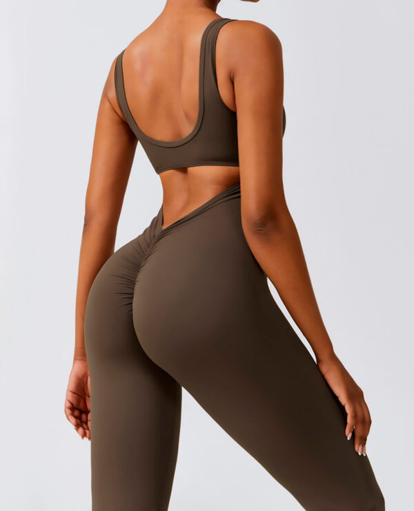 Bodysuit Long wide Leg Brown - Image 2