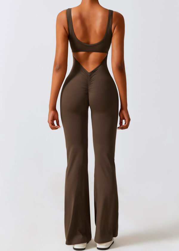 Bodysuit Long wide Leg Brown - Image 4
