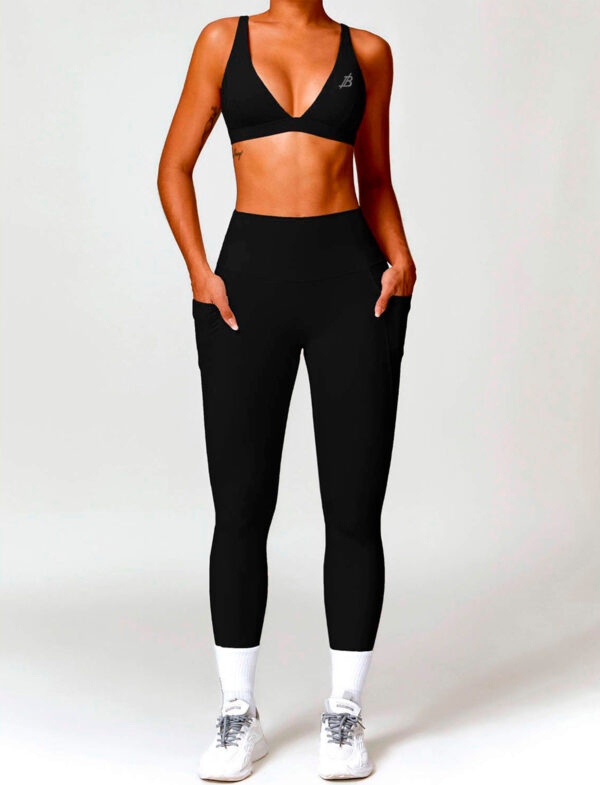 Set Bra + Long Leggings Black - Image 6
