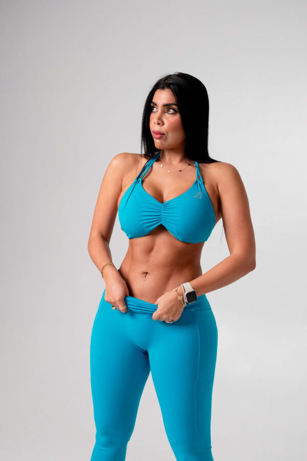 Set Bra + Long Leggings Lightblue