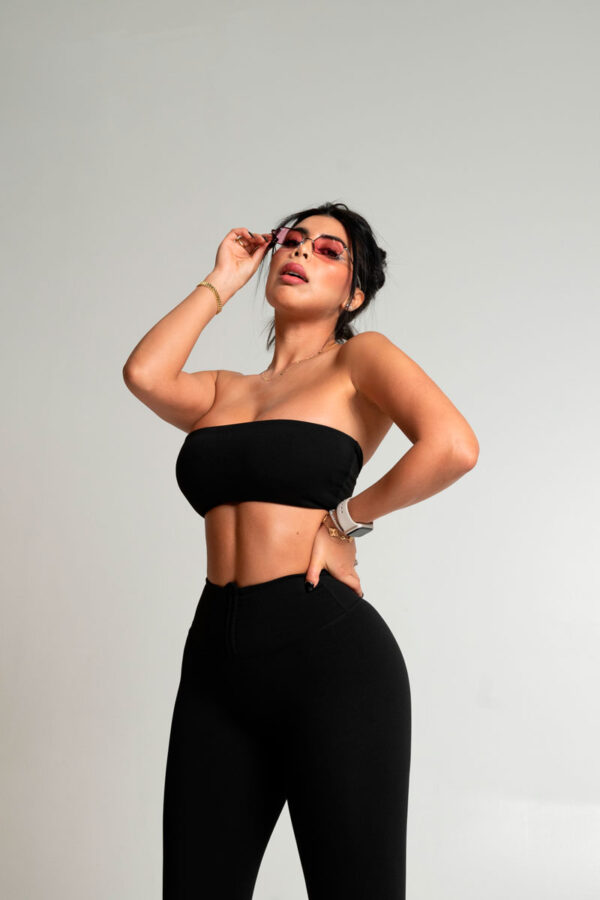 Set Leggings and Strapless Top Black - Image 6